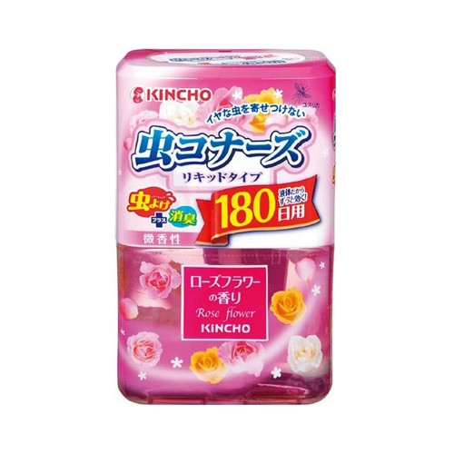 Kincho 天然成份驅蚊香座(玫瑰香)約180日